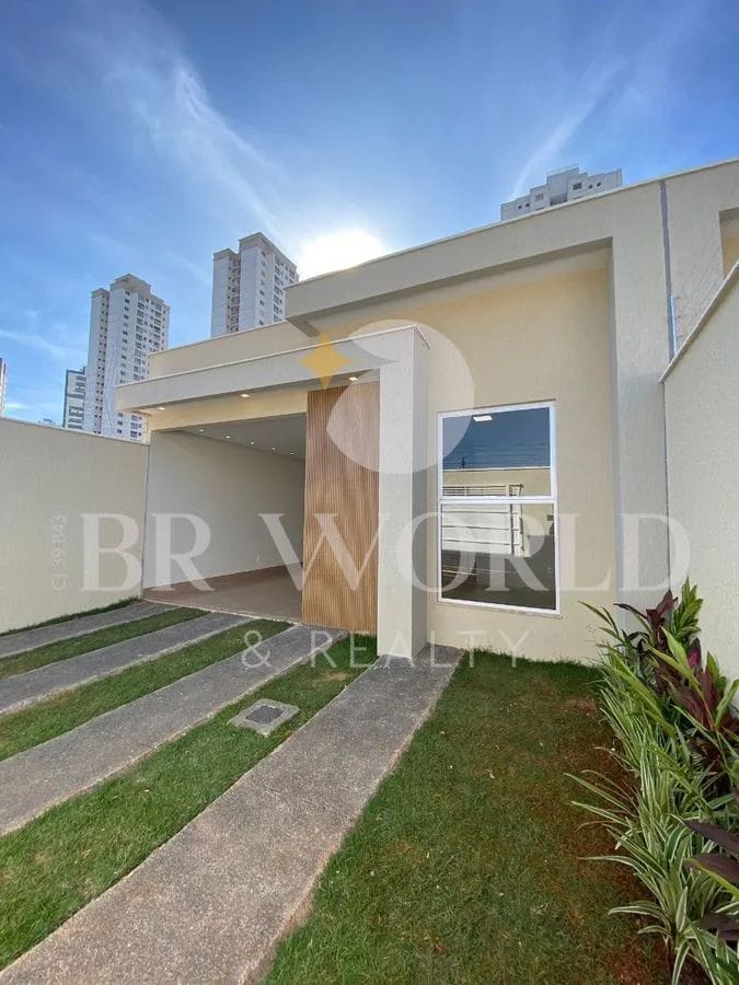 Casa nova de 3 quartos sendo 2 suítes no jardim Atlântico com área de lazer