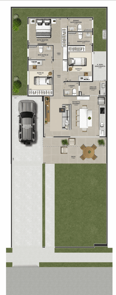 Planta Fachada Jerivá 1 - TR3Q3S